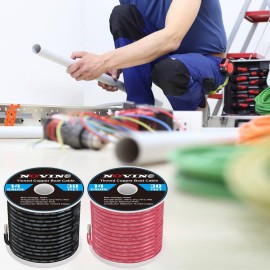 14 Gauge Marine Wire 14 AWG Marine Grade Wire Include 14 Gauge 30FT Red & 30FT Black,14AWG Oxygen-Free Tinned Copper Electrical Cable for Automotive Boat Lighting Outdoor RV Camper Trailer 14 Gauge Marine Wire 14 AWG Marine Grade Wire Include 14 Gauge 30FT Red & 30FT Black,14AWG Oxygen-Free Tinned Copper Electrical Cable for Automotive Boat Lighting Outdoor RV Camper Trailer