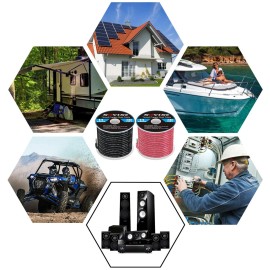 14 Gauge Marine Wire 14 AWG Marine Grade Wire Include 14 Gauge 30FT Red & 30FT Black,14AWG Oxygen-Free Tinned Copper Electrical Cable for Automotive Boat Lighting Outdoor RV Camper Trailer 14 Gauge Marine Wire 14 AWG Marine Grade Wire Include 14 Gauge 30FT Red & 30FT Black,14AWG Oxygen-Free Tinned Copper Electrical Cable for Automotive Boat Lighting Outdoor RV Camper Trailer