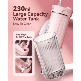 Portable Mini Water Dental Flosser for Teeth Cleaning Pick,Travel Oral Irrigator with Telescopic Water Tank,4 Modes and Waterproof Design-Perfect for Braces,Bridges,Home&Travel Dental Care Portable Mini Water Dental Flosser for Teeth Cleaning Pick,Travel Oral Irrigator with Telescopic Water Tank,4 Modes and Waterproof Design-Perfect for Braces,Bridges,Home&Travel Dental Care