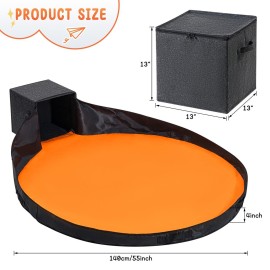 AINIYNM Toy Storage Organizer and Play Mat 13 Basket for Building Bricks Collapsible Storage Box for Kids Nonwoven Fabric Organizer Cube Bin