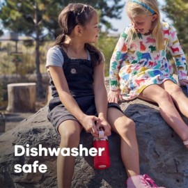 Hydro Flask 12 Oz Kids Wide Mouth Straw Cap and Boot Anemone