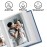 Vienrose Small Photo Album 4x6 Slip-in Picture Album 50 Pages Holds 100 Photos, Portable Photo Book 4x6 for Wedding Family Baby Travel Blue