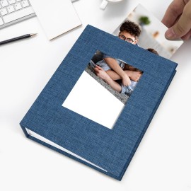 Vienrose Small Photo Album 4x6 Slip-in Picture Album 50 Pages Holds 100 Photos, Portable Photo Book 4x6 for Wedding Family Baby Travel Blue Vienrose Small Photo Album 4x6 Slip-in Picture Album 50 Pages Holds 100 Photos, Portable Photo Book 4x6 for Wedding Family Baby Travel Blue