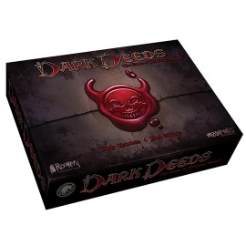 Modiphius Entertainment: Dark Deeds - Strategy Board Game, Darkly Humorous Card Game, Ages 14+, 2-5 Players, 60 Min Modiphius Entertainment: Dark Deeds - Strategy Board Game, Darkly Humorous Card Game, Ages 14+, 2-5 Players, 60 Min