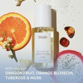OUAI St. Barts Hair and Body Mist - Tropical-Scented Hair Perfume and Body Spray - Notes of Dragonfruit, Orange Blossom, Tuberose & Musk (3.3 Fl Oz) OUAI St. Barts Hair and Body Mist - Tropical-Scented Hair Perfume and Body Spray - Notes of Dragonfruit, Orange Blossom, Tuberose & Musk (3.3 Fl Oz)