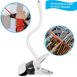 Flexible Baby Monitor Clip Clamp Mount Compatible with HelloBaby HB6550/HB65/HB66/HB248,ANMEATE SM935E,iFamily 43E,Kidsneed SM935, Hellobaby Camera Mount Without Tools or Wall Damage Flexible Baby Monitor Clip Clamp Mount Compatible with HelloBaby HB6550/HB65/HB66/HB248,ANMEATE SM935E,iFamily 43E,Kidsneed SM935, Hellobaby Camera Mount Without Tools or Wall Damage