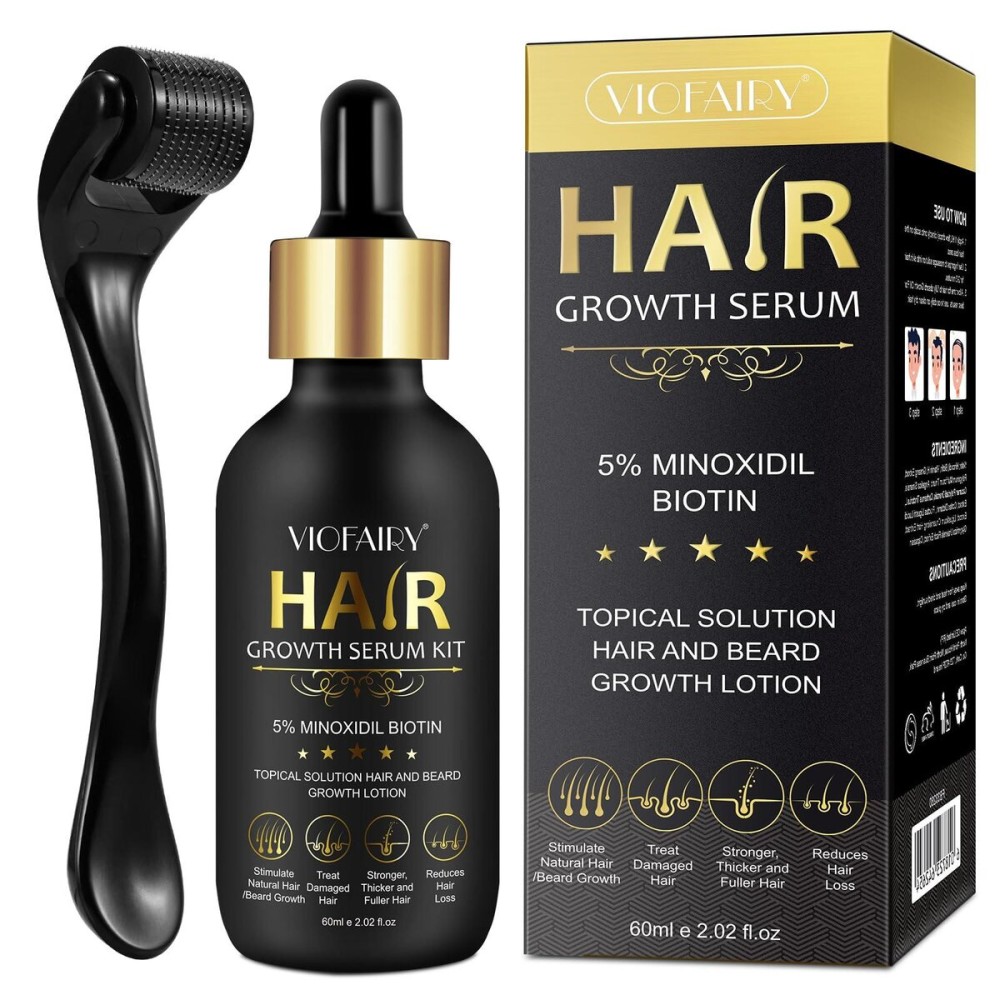 5% Minoxidil for Men and Women Hair Growth Serum, Hair Growth for Men Kit with Minoxidil 5% & Biotin Hair Regrowth Treatment, Natural Hair Growth for Thicker Longer Fuller Healthier Hair 2.02oz 5% Minoxidil for Men and Women Hair Growth Serum, Hair Growth for Men Kit with Minoxidil 5% & Biotin Hair Regrowth Treatment, Natural Hair Growth for Thicker Longer Fuller Healthier Hair 2.02oz