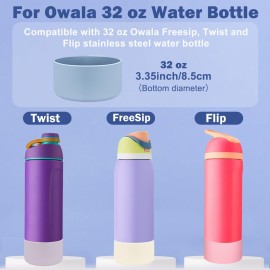 HEYSKAY 2PCS Silicone Boot for Owala Flask Water Bottle 32oz Anti-Slip Protective Sleeve for Owala Twist,FreeSip and Flip Stainless Steel Water Bottle BPA-Free Boot Bottom Base HEYSKAY 2PCS Silicone Boot for Owala Flask Water Bottle 32oz Anti-Slip Protective Sleeve for Owala Twist,FreeSip and Flip Stainless Steel Water Bottle BPA-Free Boot Bottom Base