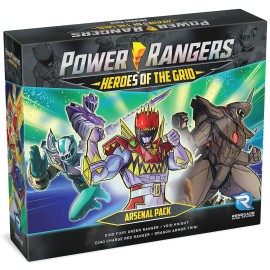 Renegade Game Studios: Power Rangers: Heroes of The Grid: Arsenal Pack - Expansion, 30 Ranger Combat Cards, Introducing Four New Characters, Expansion Content: Core Game Needed to Play