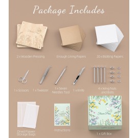 Wakhow Flower Press Kit, 11.02 x 11.02 Large Wooden Flower Pressing for Adults & Kids, Bouquet Preservation Craft Kit, DIY Flowers Drying Art, Ideal Gift for Arts and Crafts Lovers Wakhow Flower Press Kit, 11.02 x 11.02 Large Wooden Flower Pressing for Adults & Kids, Bouquet Preservation Craft Kit, DIY Flowers Drying Art, Ideal Gift for Arts and Crafts Lovers