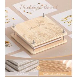 Wakhow Flower Press Kit, 11.02 x 11.02 Large Wooden Flower Pressing for Adults & Kids, Bouquet Preservation Craft Kit, DIY Flowers Drying Art, Ideal Gift for Arts and Crafts Lovers Wakhow Flower Press Kit, 11.02 x 11.02 Large Wooden Flower Pressing for Adults & Kids, Bouquet Preservation Craft Kit, DIY Flowers Drying Art, Ideal Gift for Arts and Crafts Lovers