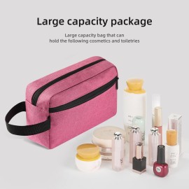 Icramsy Travel Toiletry bag Toiletry bag for women men Hanging toiletry bag Cosmetic bag Travel accessories Gift for Women Men (Rosy)