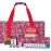 Jongyance American Mahjong Set, Mahjong Tiles Set, Red Bag, 166 White Tiles, 4 All-in-One Rack/Pushers (Ma Jong, Mah-Jongg, Majiang)