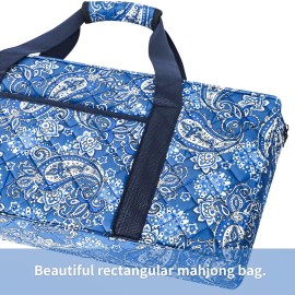 ZGME American Mahjong Set,166 Premium White Tiles with Soft Bag and Accessories,4 All-in-One Mahjong Racks with Pushers,Complete Western Mah Jongg,Mah-Jongg,Ma Jong Set