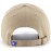 47 Brand MLB Khaki White Primary Logo Clean Up Adjustable Strap Baseball Dad Hat Cap, Adult One Size Fits All - Los Angeles Dodgers - Khaki White