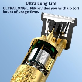 gunkill Hair Clippers-Beard Trimmer for Men-Rechargeable Hair Clipper and Trimmer-for Men and Children