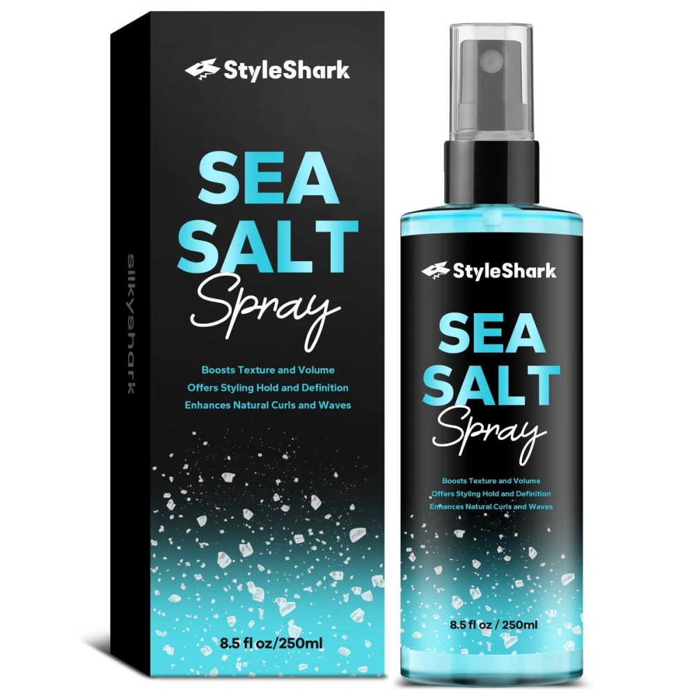 StyleShark Sea Salt Spray for Men (8.5 Fl Oz), Beach Wave & Volumizing Texturing Spray for Increased Volume, Texture & Style StyleShark Sea Salt Spray for Men (8.5 Fl Oz), Beach Wave & Volumizing Texturing Spray for Increased Volume, Texture & Style