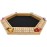 Pacific Shore Games Shut The Box Game 6 Player - Natural Wood, Wooden Board Game, Table Games for Adults, Bar Games, Portable Dice Game for 1-6 Players, Classic
