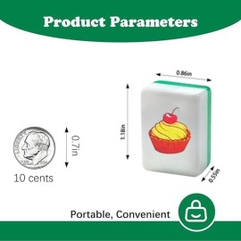 BECKVEC-Seaside Escape Games, Family Games, Simple Outdoor Board Game, 30 mm 65 Pieces, Mahjong Set with Brown Bag BECKVEC-Seaside Escape Games, Family Games, Simple Outdoor Board Game, 30 mm 65 Pieces, Mahjong Set with Brown Bag