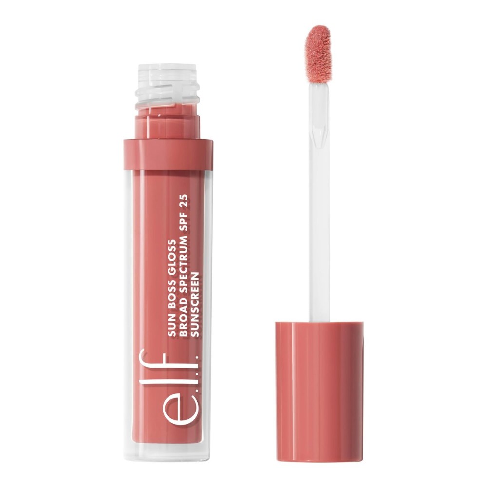e.l.f. Sun Boss Gloss SPF 25, Pigmented Lip Gloss For A High-Shine Finish, Moisturizing & Conditioning Formula, Vegan & Cruelty-Free, Pink-Me Girl e.l.f. Sun Boss Gloss SPF 25, Pigmented Lip Gloss For A High-Shine Finish, Moisturizing & Conditioning Formula, Vegan & Cruelty-Free, Pink-Me Girl