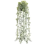 Der Rose 1Pcs Fake Plants Hanging Artificial Decor Faux Potted Eucalyptus Plants for Boho Bathroom Home Wall Shelf Bookcase Decor Indoor