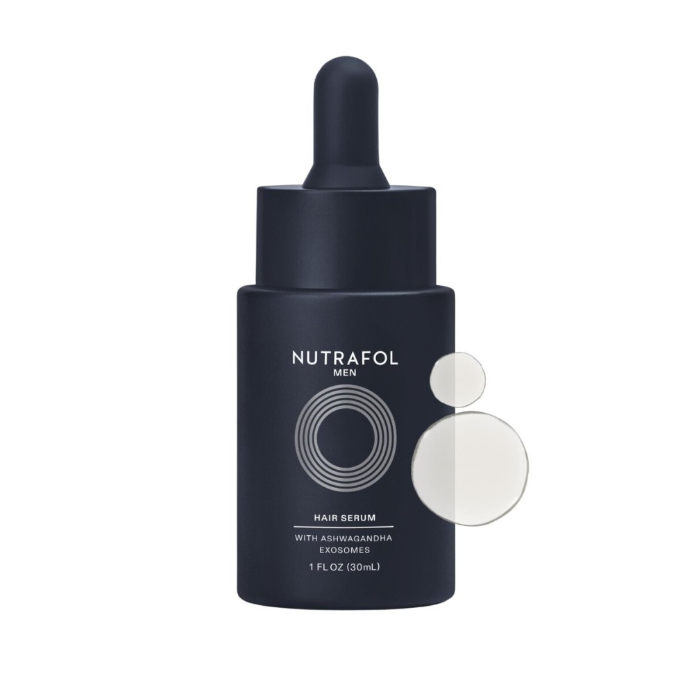 Nutrafol Men\'s Hair Serum, Clinically Tested to Support Visibly Thicker Hair and Scalp Coverage, Lightweight and Non-Greasy, for Daily Use - 30mL, 1 Bottle Nutrafol Men\'s Hair Serum, Clinically Tested to Support Visibly Thicker Hair and Scalp Coverage, Lightweight and Non-Greasy, for Daily Use - 30mL, 1 Bottle