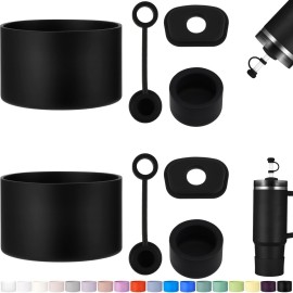 HYZ 8 Piece Accessories for Stanley Cup, Silicone Spill Proof Stopper Set and Protective Boot Including Straw Cover Cap for Stanley H2.0 20oz 30oz 40oz Tumbler, Black HYZ 8 Piece Accessories for Stanley Cup, Silicone Spill Proof Stopper Set and Protective Boot Including Straw Cover Cap for Stanley H2.0 20oz 30oz 40oz Tumbler, Black
