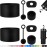 HYZ 8 Piece Accessories for Stanley Cup, Silicone Spill Proof Stopper Set and Protective Boot Including Straw Cover Cap for Stanley H2.0 20oz 30oz 40oz Tumbler, Black