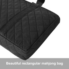 ZGME American Mahjong Set,166 White Tiles with Black Rectangular Bag and Accessories,4 All-in-One Mahjong Racks with Pushers,Complete Western Mahjong Set ZGME American Mahjong Set,166 White Tiles with Black Rectangular Bag and Accessories,4 All-in-One Mahjong Racks with Pushers,Complete Western Mahjong Set