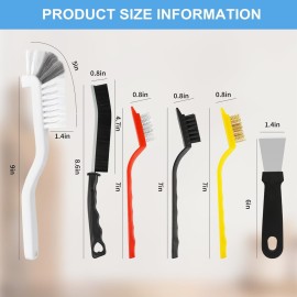 Dfacio 11Pcs Crevice Cleaning Brush Set, Hard Bristle Cleaning Supplies for Kitchen, Bathroom, Corner, Grout, Sink, Cup, Teapot, Bottle, Blender Dfacio 11Pcs Crevice Cleaning Brush Set, Hard Bristle Cleaning Supplies for Kitchen, Bathroom, Corner, Grout, Sink, Cup, Teapot, Bottle, Blender