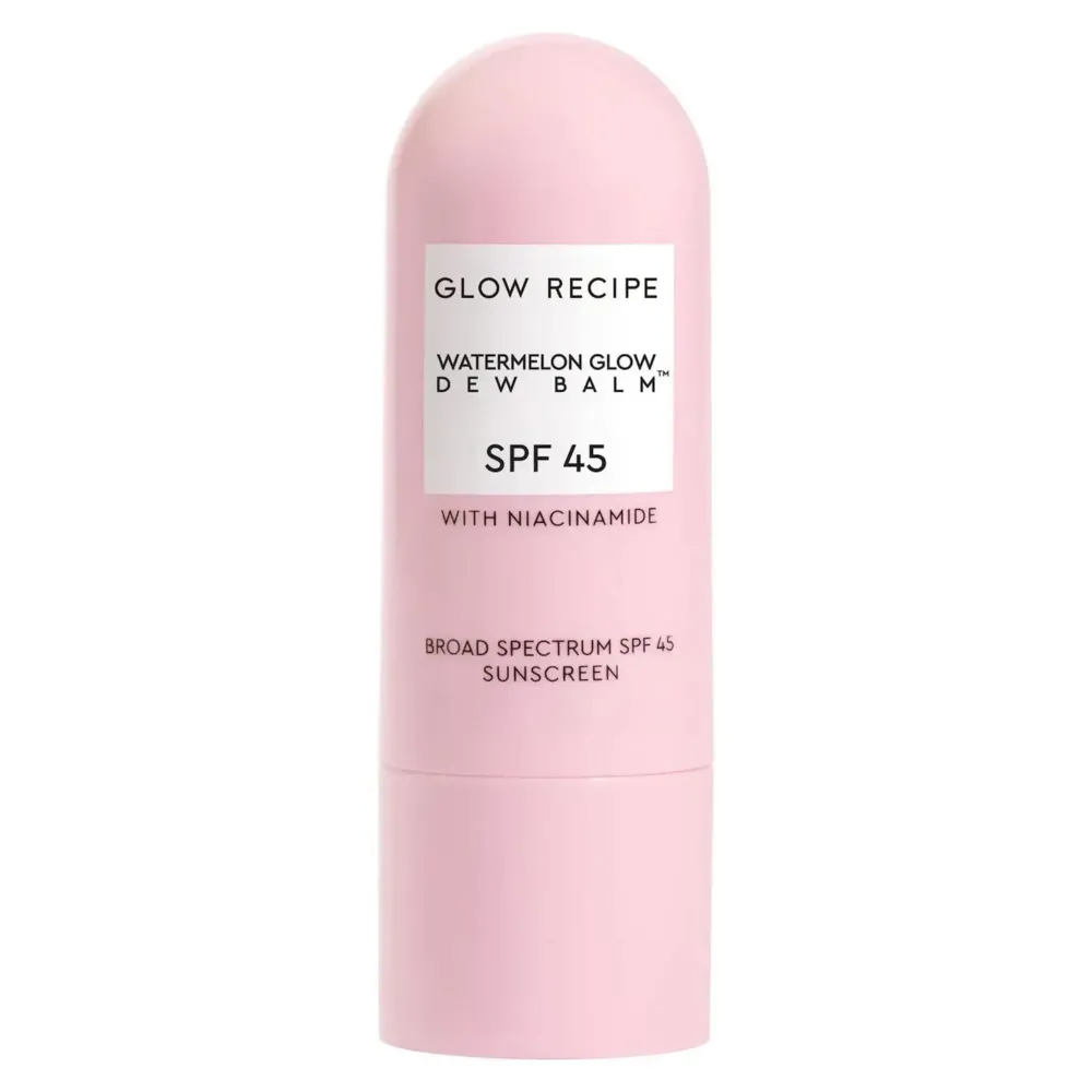 Glow Recipe Face Sunscreen Stick SPF 45 - Travel Size Roll On Korean Sunscreen with Hydrating Hyaluronic Acid & Niacinamide for a Dewy Glow - No White Cast (.58oz) Glow Recipe Face Sunscreen Stick SPF 45 - Travel Size Roll On Korean Sunscreen with Hydrating Hyaluronic Acid & Niacinamide for a Dewy Glow - No White Cast (.58oz)