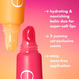 e.l.f. Squeeze Me More Lip Balm Duo, Moisturizing Balm For A Sheer Tint Of Color, Made With Hyaluronic Acid, Vegan & Cruelty-Free, Mango & Watermelon e.l.f. Squeeze Me More Lip Balm Duo, Moisturizing Balm For A Sheer Tint Of Color, Made With Hyaluronic Acid, Vegan & Cruelty-Free, Mango & Watermelon