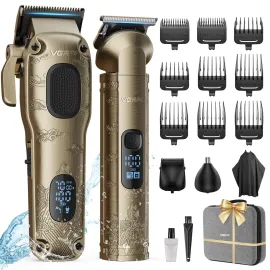 Vgrpro Hair Clippers for Men Professional, Cordless Hair Clippers for Hair Cutting, Mens Clippers and Trimmers Set, Electric Hair Trimmer for Men with Package Box