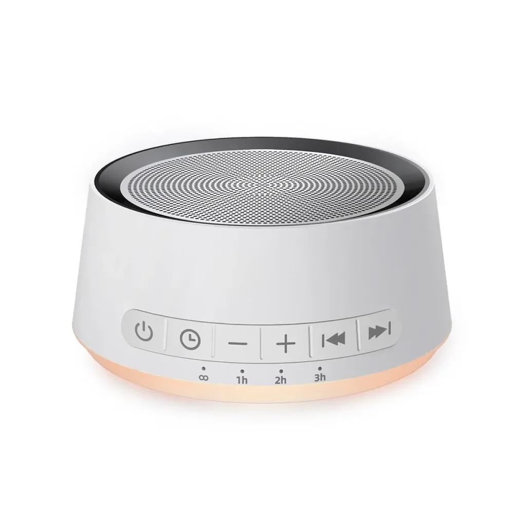 Sound Machine White Noise Machine with 30 Soothing Sounds 12 Colors Night Light Sleep Machine for Baby Kids Adults Brown Nosie Machine with 32 Volume Levels for Office Home Travel