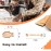 4 Pieces Busy Board DIY Parts - DIY Materials for Parents - Sensory Board Accessories -Wheels-Flip Sequin Fish-Wooden Roller-Beads - Montessori Educational Items