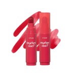 ETUDE Dear Darling Marker Tint 1 Raspberry Pop | Hydrating & Long Lasting Lip Stain | High Pigmented Lip Maker with Easy Drawing Tip | Korean Daily Lip Tint, red