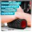 Krightlink Foam Roller for Deep Tissue Massager, 13 High Density Exercise Patented Roller for Muscle Massage and Myofascial Trigger Point Release Back Roller for Fitness, Yoga and Pilates (Black)