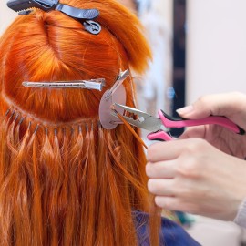 Quacc Hair Extension Pliers 3-Hole Mini Hair Extension Tool for Micro and Nano Ring Hair Extensions (Pink)