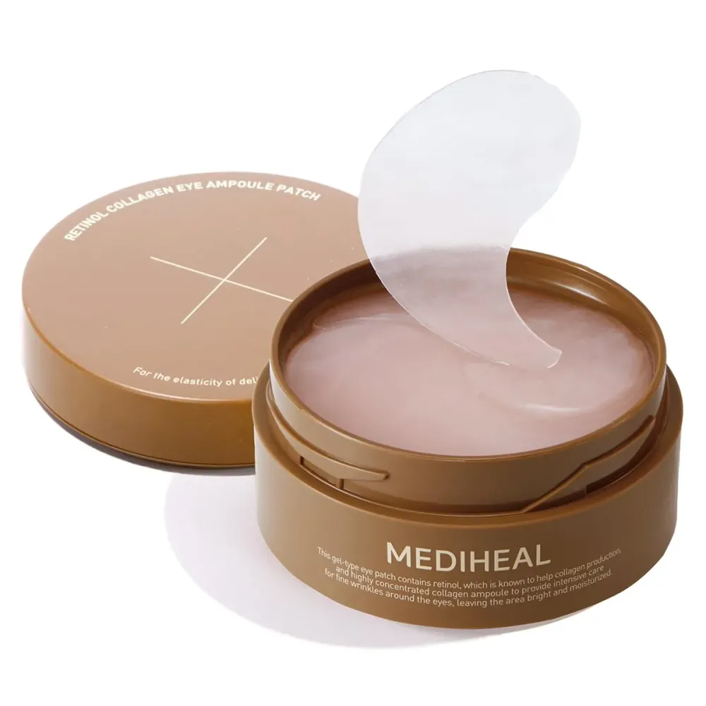 Mediheal Retinol Collagen Under Eye Patches - Korean Hydrogel Eye Pads (60 patches) with 95% Retinol & 5 Micro Collagen. Nourishing & Non Irritating Eye Gel Mask. Sealing Cap & Spatula Included. Mediheal Retinol Collagen Under Eye Patches - Korean Hydrogel Eye Pads (60 patches) with 95% Retinol & 5 Micro Collagen. Nourishing & Non Irritating Eye Gel Mask. Sealing Cap & Spatula Included.