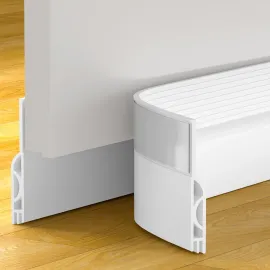 Door Draft Stopper, Door Sweep for Bottom of Door, Weather Stripping Door Seal, Under Door Gap Filler, Under Door Draft Blocker Soundproof/Insulator, Door stoppers (White, 78)