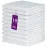 DecorRack 10 Pack 100% Cotton Wash Cloth, Luxurious Soft, 12 x 12 inch Ultra Absorbent, Machine Washable Washcloths, White (10 Pack)