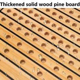 Horse Race Board Game, Horse Racing Game with 11 Luxury Metal Horses, 4 Dice, 2 Boxes of Cards, and Thickened Wood Horse Race Game Board