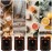 Scented Candles Set, Men Candle Set, 4 Pack Candles Gifts for Men, Soy Candle Scents of Vintage Oak/Magnolia & Sandalwood/Moroccan Amber/Lemon Eucalyptus