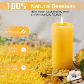 6 Pack Natural Beeswax Pillar Candles,100% Pure Beeswax Candles-210 Hours Long Burning,Organic Bees Wax Candles for Home,Paryer,Parties,Unscented Dripless Smokeless Beeswax Candle Bulk 2x4in 6 Pack Natural Beeswax Pillar Candles,100% Pure Beeswax Candles-210 Hours Long Burning,Organic Bees Wax Candles for Home,Paryer,Parties,Unscented Dripless Smokeless Beeswax Candle Bulk 2x4in