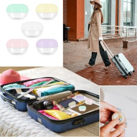 5 Pcs 10ml Small Travel Containers - Convenient Travel Jars for Creams, Travel Lotion Container, Travel Makeup Containers Essential Compact Size for Traveling 5 Pcs 10ml Small Travel Containers - Convenient Travel Jars for Creams, Travel Lotion Container, Travel Makeup Containers Essential Compact Size for Traveling