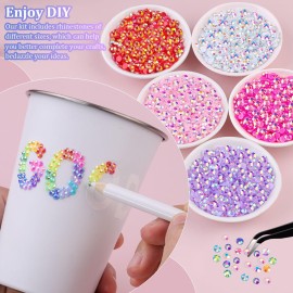 24000Pcs Resin Jelly Rhinestones with 1 Pcs B7000 Jewelry Glue for Bedazzling, Multicolor 3mm Flatback Gems for Crafting, Bedazzler Kit for Book Crafts Clothing Shoes Fabric Decor Nail Art Makeup