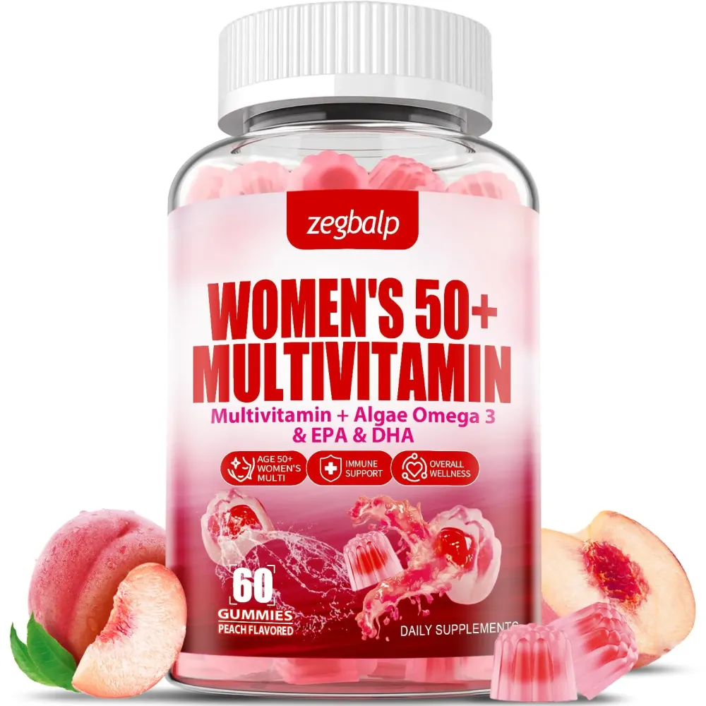 ZEGBALP Sugar-Free Womens Multivitamin 50 Plus Gummies with Calcium, Magnesium, Zinc, Vitamin A, C, D3, E, K2, B Complex, Folate, Biotin - Multi Vitamins & Minerals for Skin, Energy, Immune Support ZEGBALP Sugar-Free Womens Multivitamin 50 Plus Gummies with Calcium, Magnesium, Zinc, Vitamin A, C, D3, E, K2, B Complex, Folate, Biotin - Multi Vitamins & Minerals for Skin, Energy, Immune Support