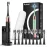 Sonic Electric Toothbrush for Adults and Kids, Comes with 10 Brush Heads & Travel Case, 5 Modes with 2 Minutes Built in Smart Timer, One Charge for 90 Days, 42,000 VPM Motor (Black)