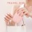 Rechargeable Travel Mirror with Lights 3 Color Modes,1X/3X Magnification Mini Led Compact Makeup Mirror for Purse, Travel Essentials Gifts Stocking Stuffers for Girls Women - Pink