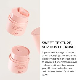House of Hur Purifying Cleansing Balm with Wild Strawberry & Cherry Extracts, Deep Cleanse & Refreshing Korean Skincare, 50ml House of Hur Purifying Cleansing Balm with Wild Strawberry & Cherry Extracts, Deep Cleanse & Refreshing Korean Skincare, 50ml